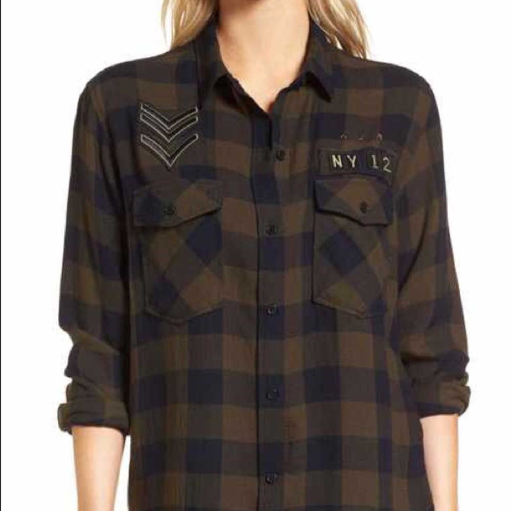 NWOT Rails Plaid Boyfriend Shirt Size Small
